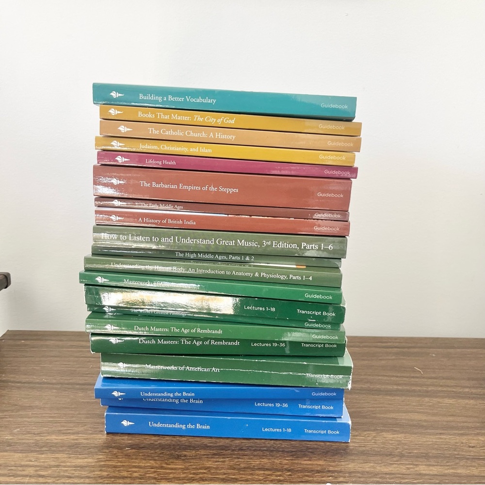 The Great Courses Set of 20 Educational Book Sets Course Guidebooks History Math